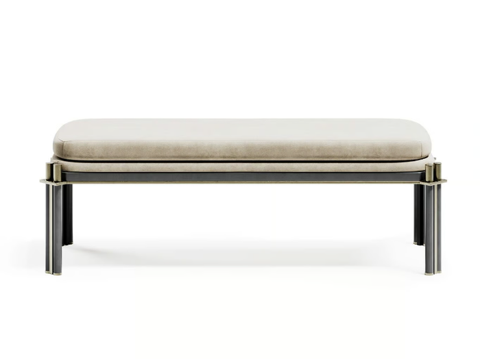 TUDOR - Upholstered leather bench _ Capital Collection